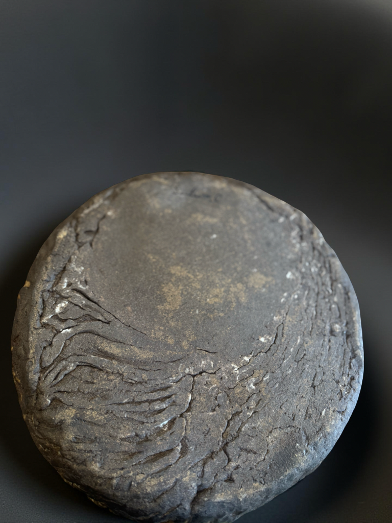 Volcanic Ring Vessel – Ash Textured Ceramic Form