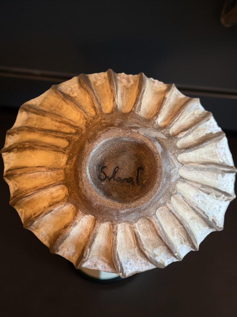 Organic Lava Stone-Textured Ceramic Vessel | Hand-Sculpted Art Pottery with Natural Earth Tones