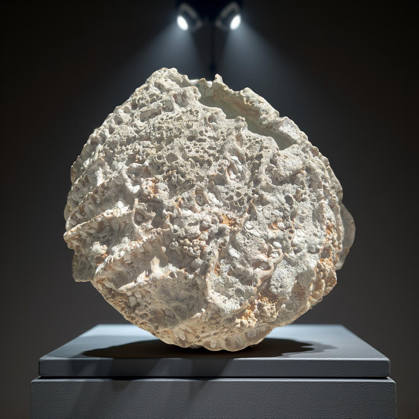 Textured Ceramic Sculpture Vessel – Organic Lava Form