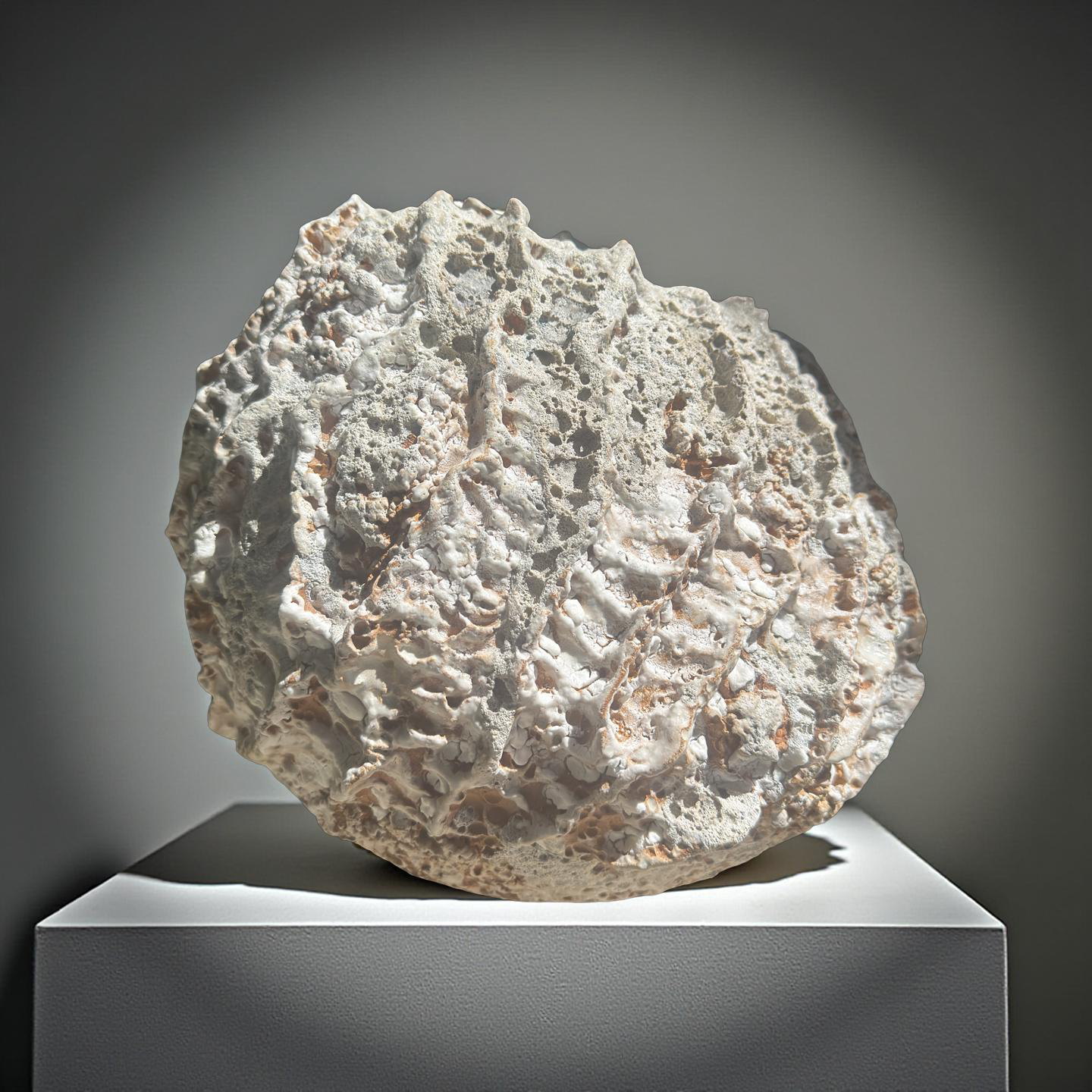 Textured Ceramic Sculpture Vessel – Organic Lava Form