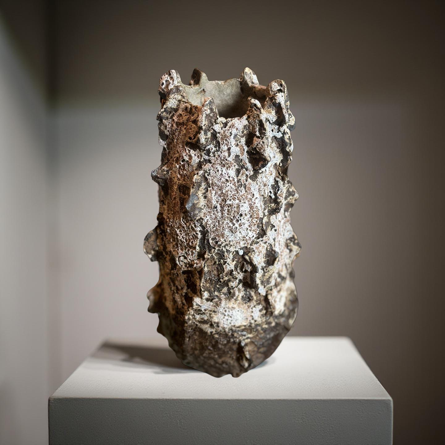 Lava Rock Ceramic Vase – Volcanic Textured Vessel