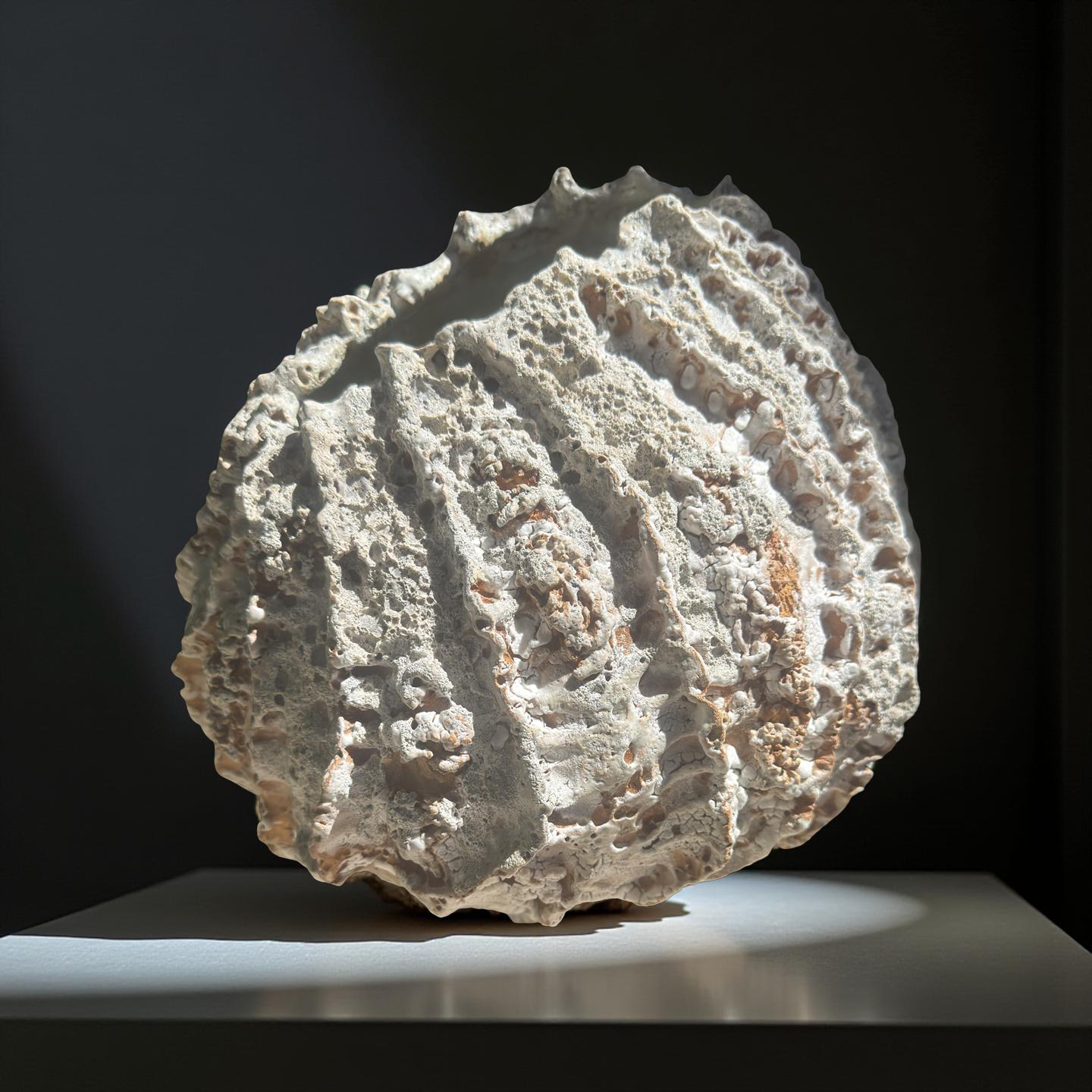 Textured Ceramic Sculpture Vessel – Organic Lava Form