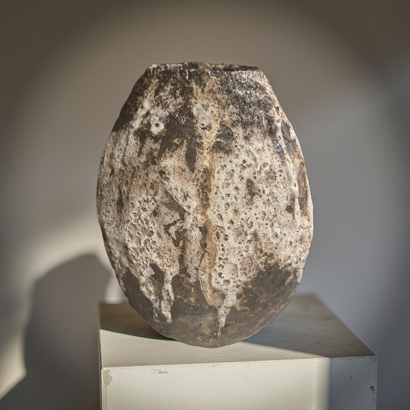 Lava Rock Ceramic Vase – Volcanic Textured Vessel