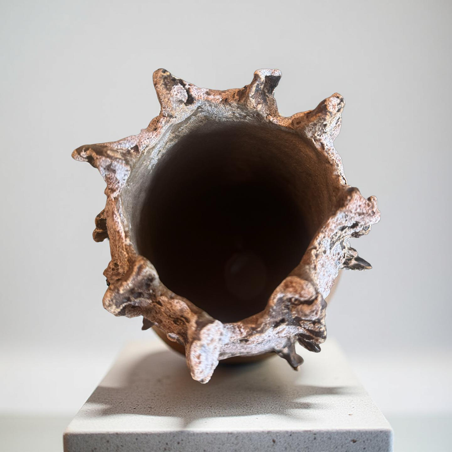 Lava Rock Ceramic Vase – Volcanic Textured Vessel