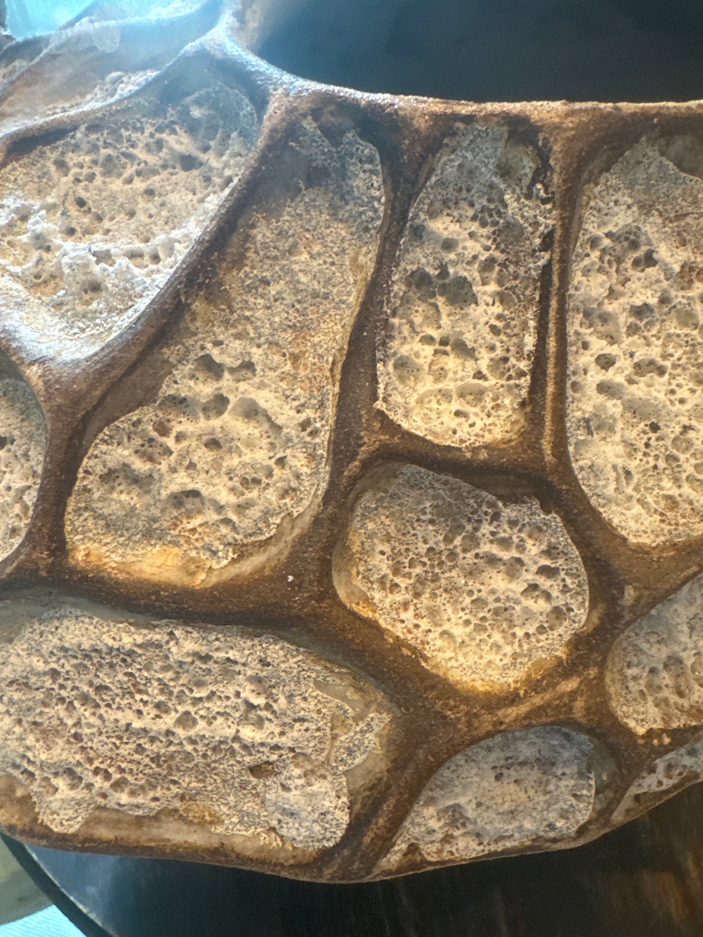 Organic Lava Stone-Textured Ceramic Vessel | Hand-Sculpted Art Pottery with Natural Earth Tones