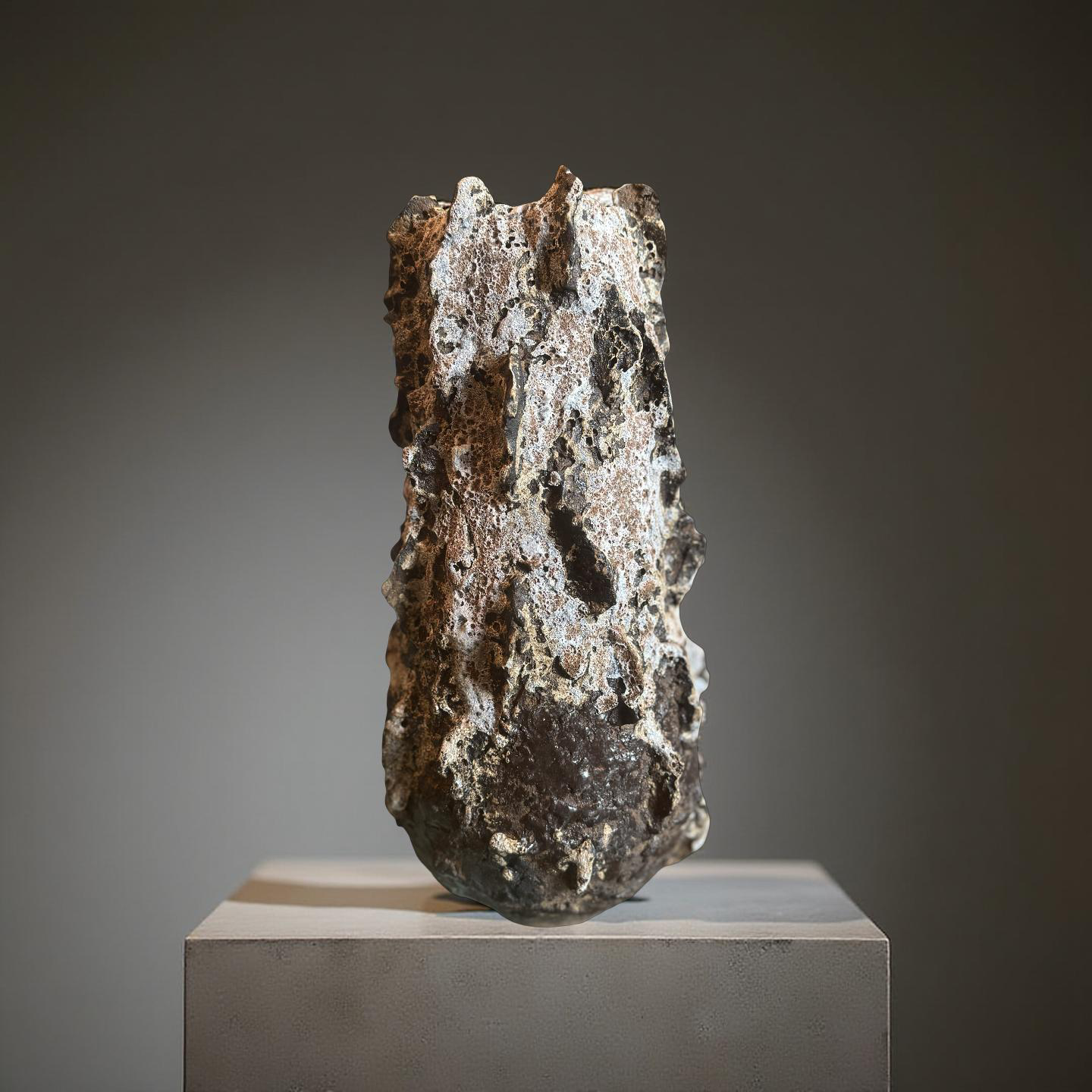 Lava Rock Ceramic Vase – Volcanic Textured Vessel