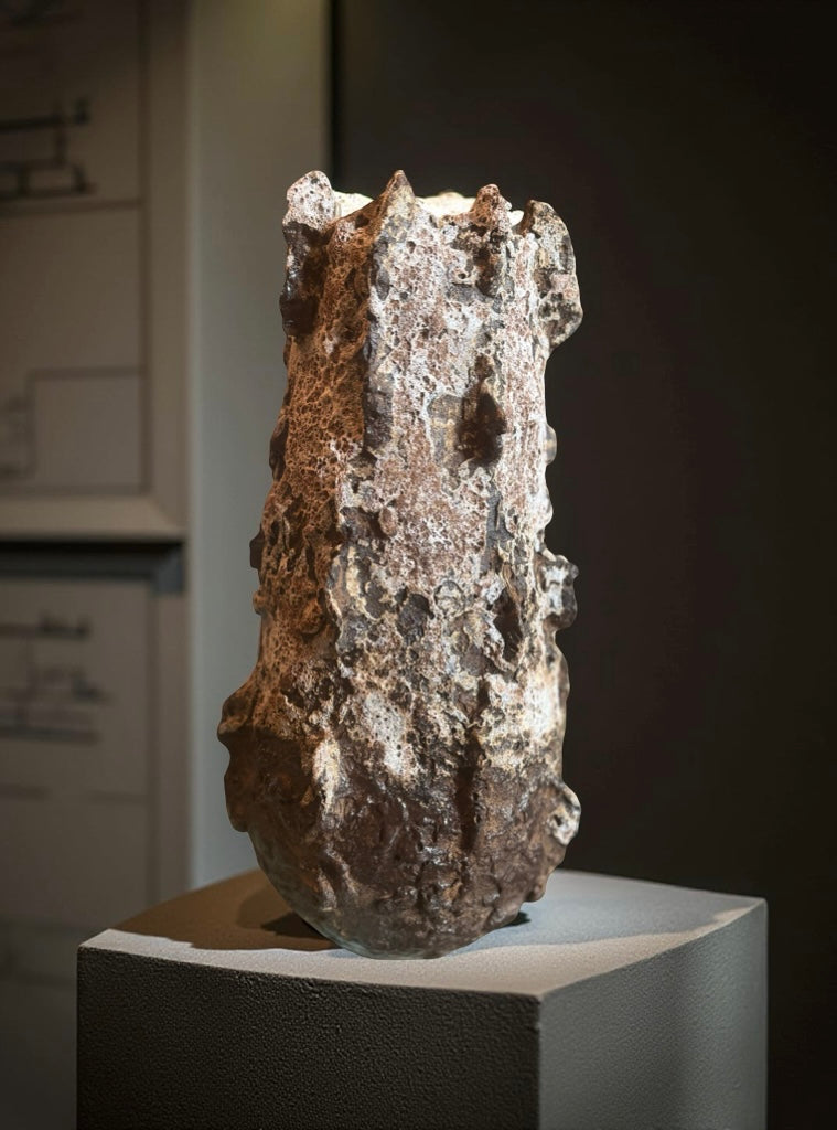 Lava Rock Ceramic Vase – Volcanic Textured Vessel