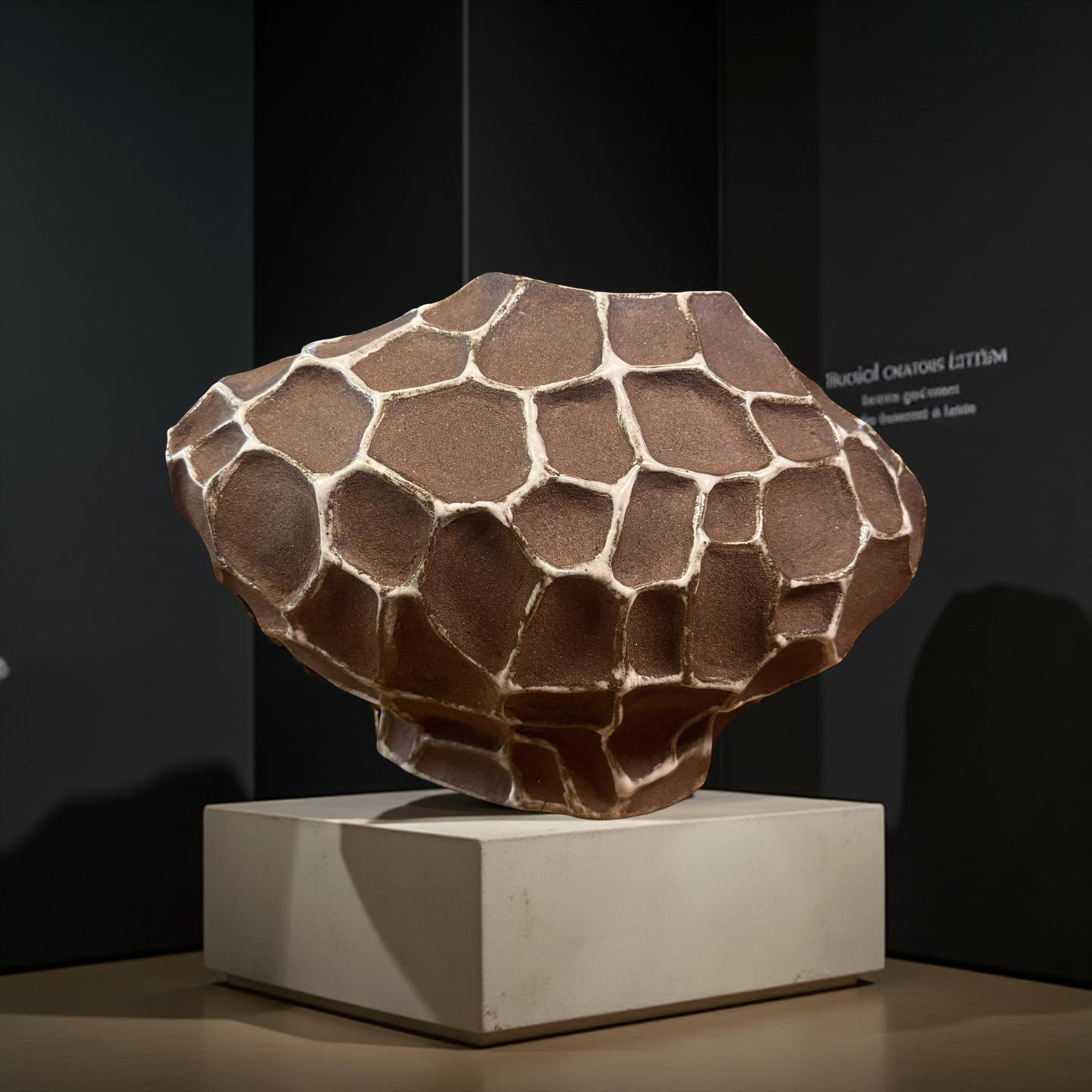 “Honeycomb Form” – Handmade Organic Textured Ceramic Sculpture