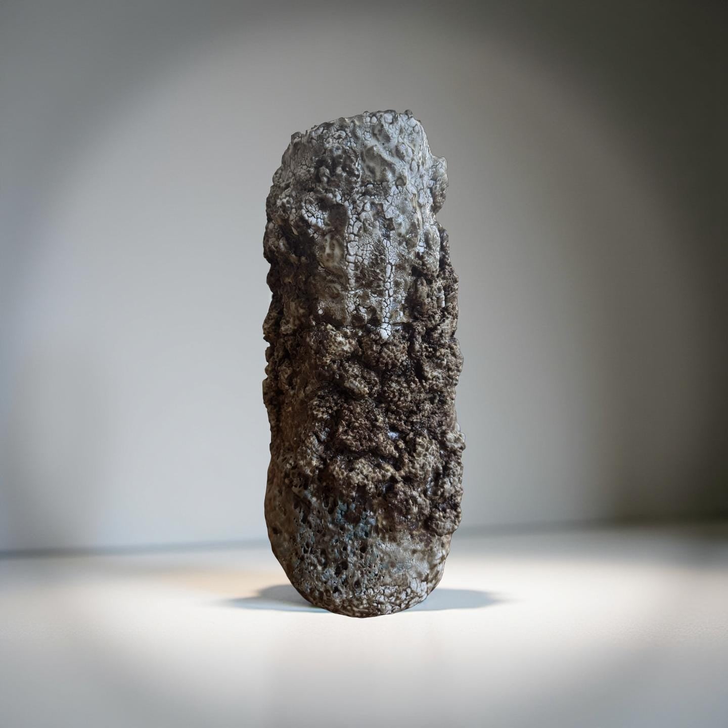 Handmade Ceramic Vase: Rustic Textured Home Decor (8.5x13x12 inches)
