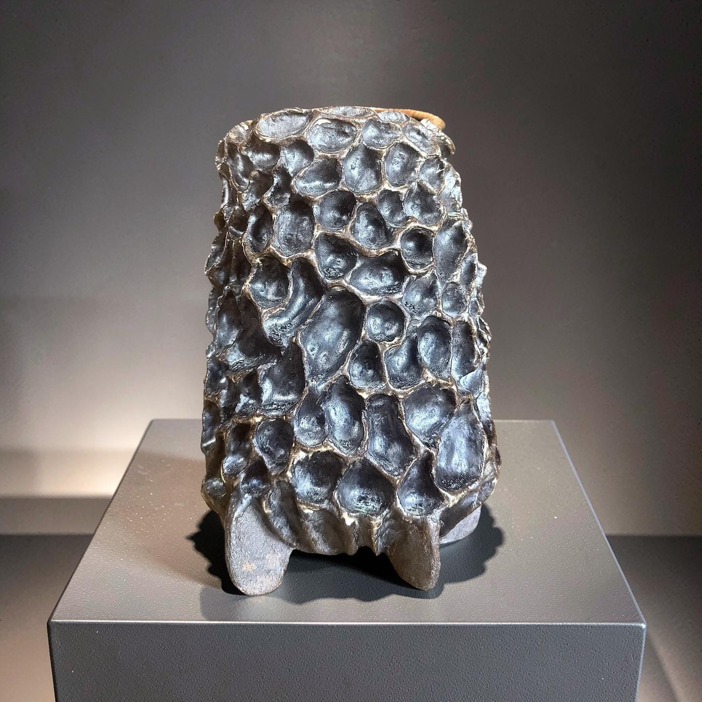 Handmade Ceramic Morel Mushroom Vase - Wabi-Sabi Organic Art, Unique Stoneware Specimen, Nature-Inspired Home Decoration