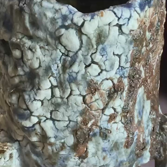 Wabi-Sabi Ceramic Vessel – Shino Glaze Art Piece, Textured Stoneware Pottery Pot