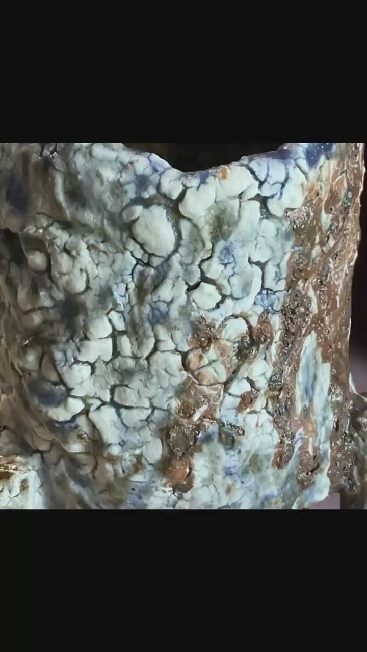 Wabi-Sabi Ceramic Vessel – Shino Glaze Art Piece, Textured Stoneware Pottery Pot